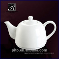 P &amp; T porcelana fábrica de alta temperatura pote de café de porcelana, pote de chá de cerâmica para o hotel